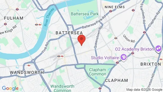 Rooms for rent i London SW11 - kort over placeringen