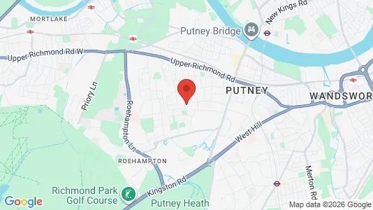Rooms for rent i London SW15 - kort over placeringen