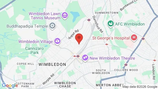 Rooms for rent i London SW19 - kort over placeringen