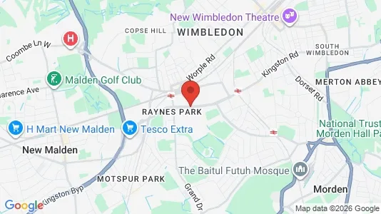 Apartments for rent i London SW20 - kort over placeringen