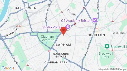 Houses for rent i London SW4 - kort over placeringen