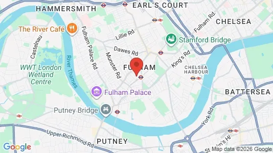 Rooms for rent i London SW6 - kort over placeringen