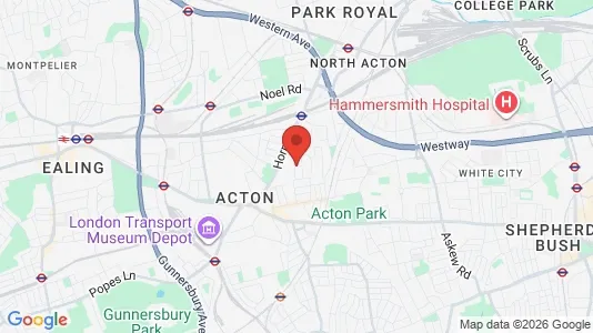 Rooms for rent i London W3 - kort over placeringen