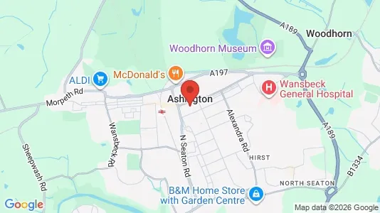 Apartments for rent i Ashington - Northumberland - kort over placeringen