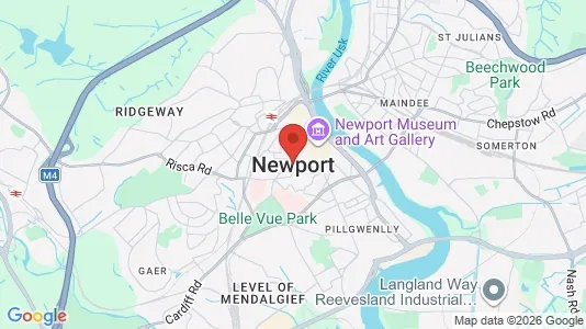 Rooms for rent i Newport - Gwent - kort over placeringen