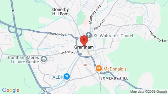 Apartments for rent i Grantham - Lincolnshire - kort over placeringen