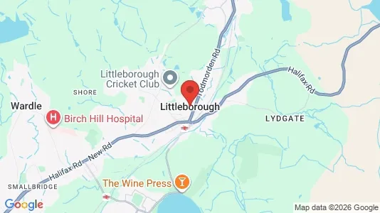 Apartments for rent i Littleborough - Lancashire - kort over placeringen
