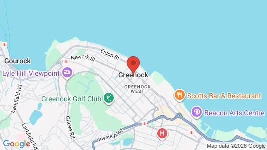 Apartments for rent i Greenock - Renfrewshire - kort over placeringen