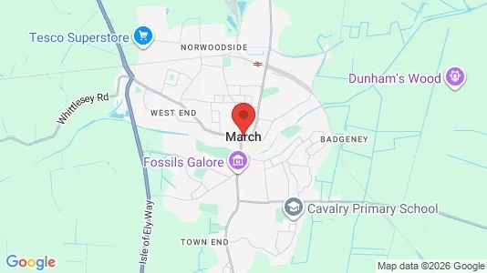 Apartments for rent i March - Cambridgeshire - kort over placeringen