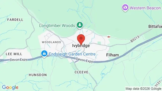 Rooms for rent i Ivybridge - Devon - kort over placeringen