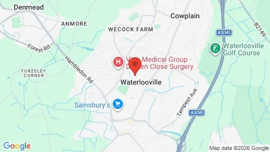 Apartments for rent i Waterlooville - Hampshire - kort over placeringen