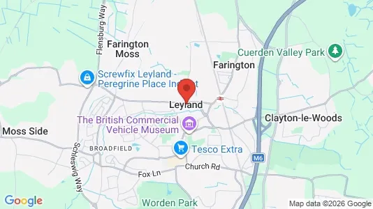 Houses for rent i Leyland - Lancashire - kort over placeringen