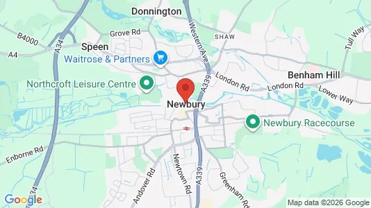 Rooms for rent i Newbury - Berkshire - kort over placeringen