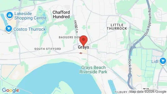 Apartments for rent i Grays - Essex - kort over placeringen