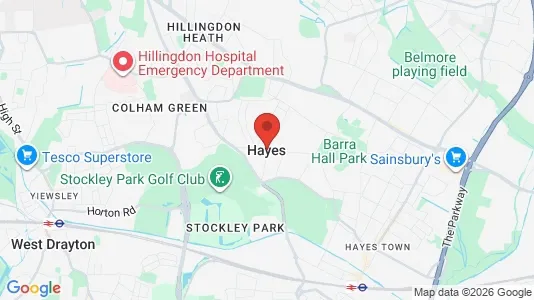 Houses for rent i Hayes - Middlesex - kort over placeringen