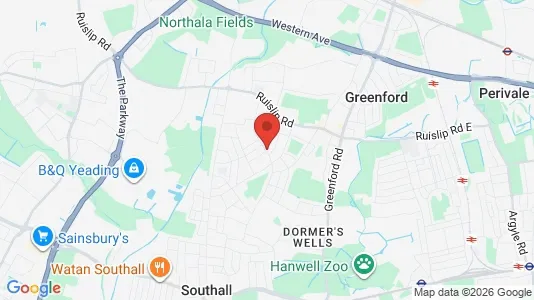 Houses for rent i Southall - Middlesex - kort over placeringen