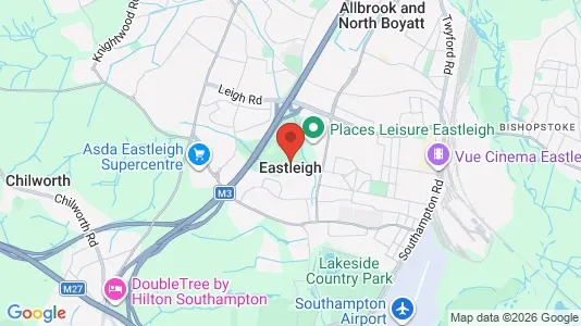 Apartments for rent i Eastleigh - Hampshire - kort over placeringen