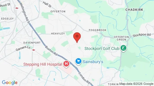 Rooms for rent i Stockport - Cheshire - kort over placeringen