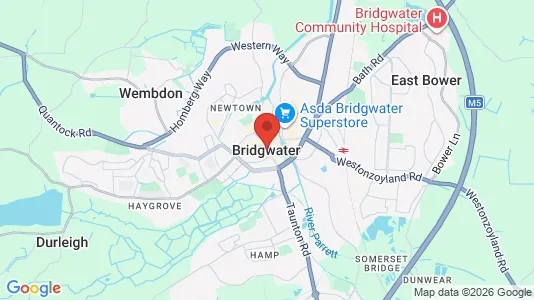 Apartments for rent i Bridgwater - Somerset - kort over placeringen