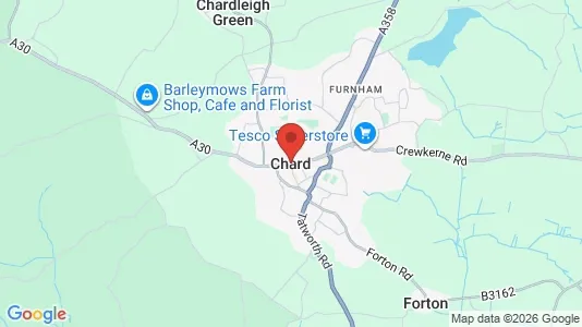 Houses for rent i Chard - Somerset - kort over placeringen