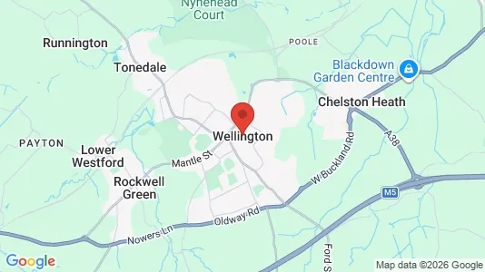 Apartments for rent i Wellington - Somerset - kort over placeringen