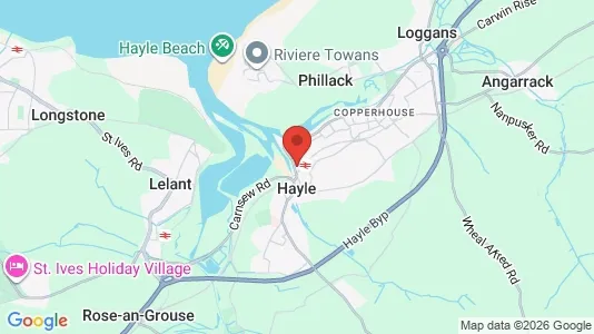 Apartments for rent i Hayle - Cornwall - kort over placeringen