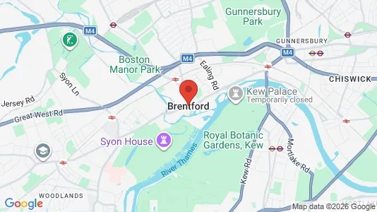 Rooms for rent i Brentford - Middlesex - kort over placeringen