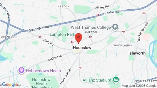 Rooms for rent i Hounslow - Middlesex - kort over placeringen