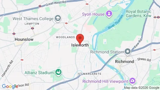 Rooms for rent i Isleworth - Middlesex - kort over placeringen