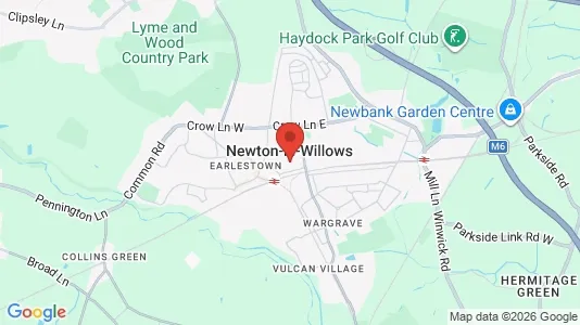 Rooms for rent i Newton-le-Willows - Merseyside - kort over placeringen