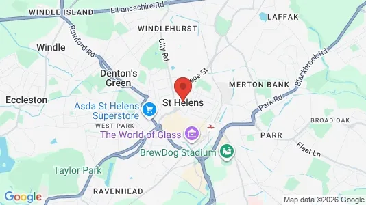 Houses for rent i St. helens - Merseyside - kort over placeringen