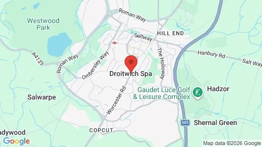 Houses for rent i Droitwich - Worcestershire - kort over placeringen